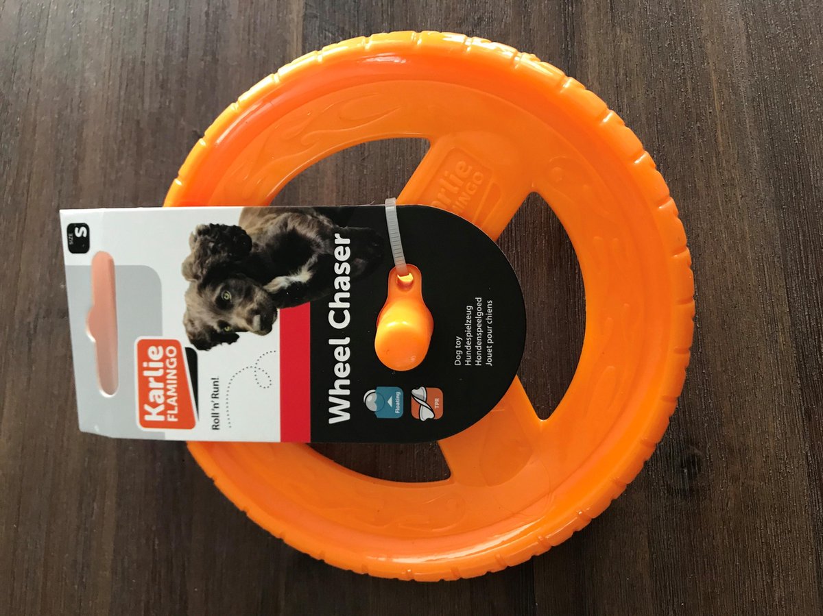 Wheel chaser small 14cm - Hondenspeelgoed - Drijvend - Stevig - Apporteren
