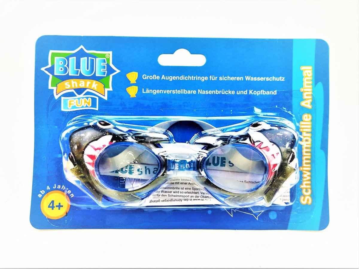 Blue Shark Fun - Zwembril - Duikbril - Haai - Grijs