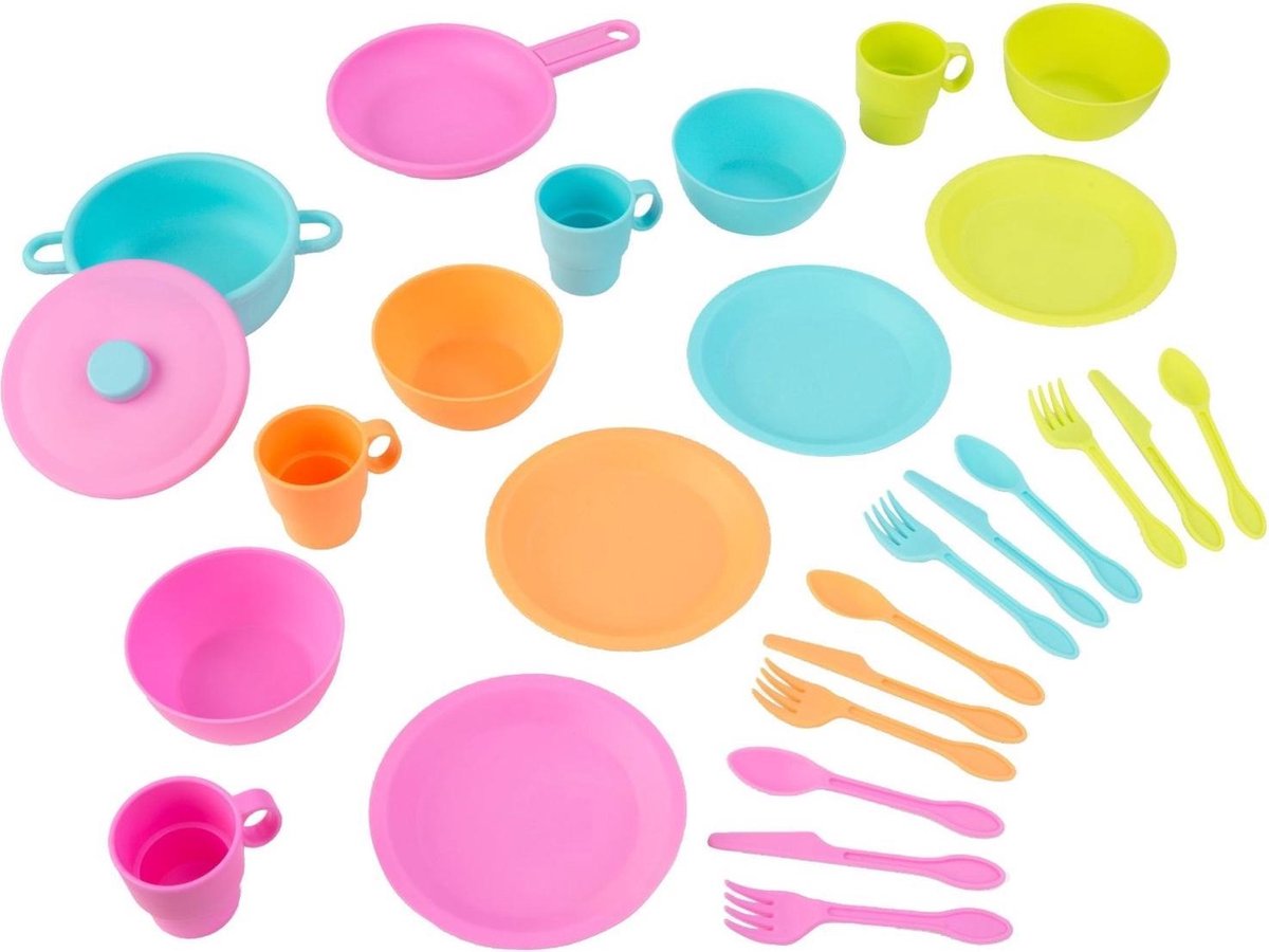 KidKraft KidKraft Speelservies 27 stuks - Felle Kleuren