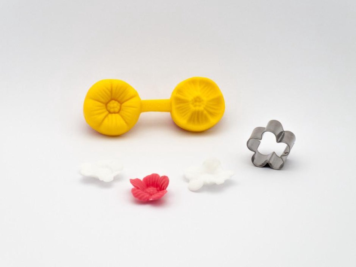 Uitsteek set kersenbloesem. Rolfondant | Fondant | Taart | Bakken