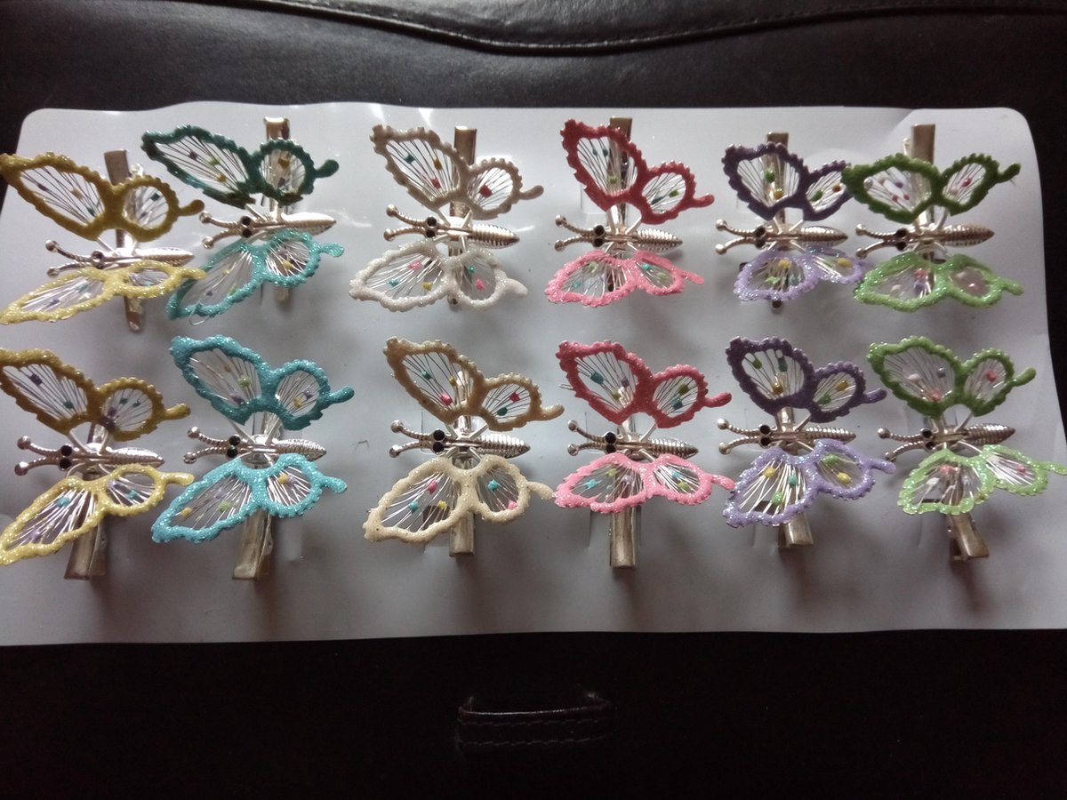 Zaza-Haaraccessoires meisjes- gekleurde-vlinder.