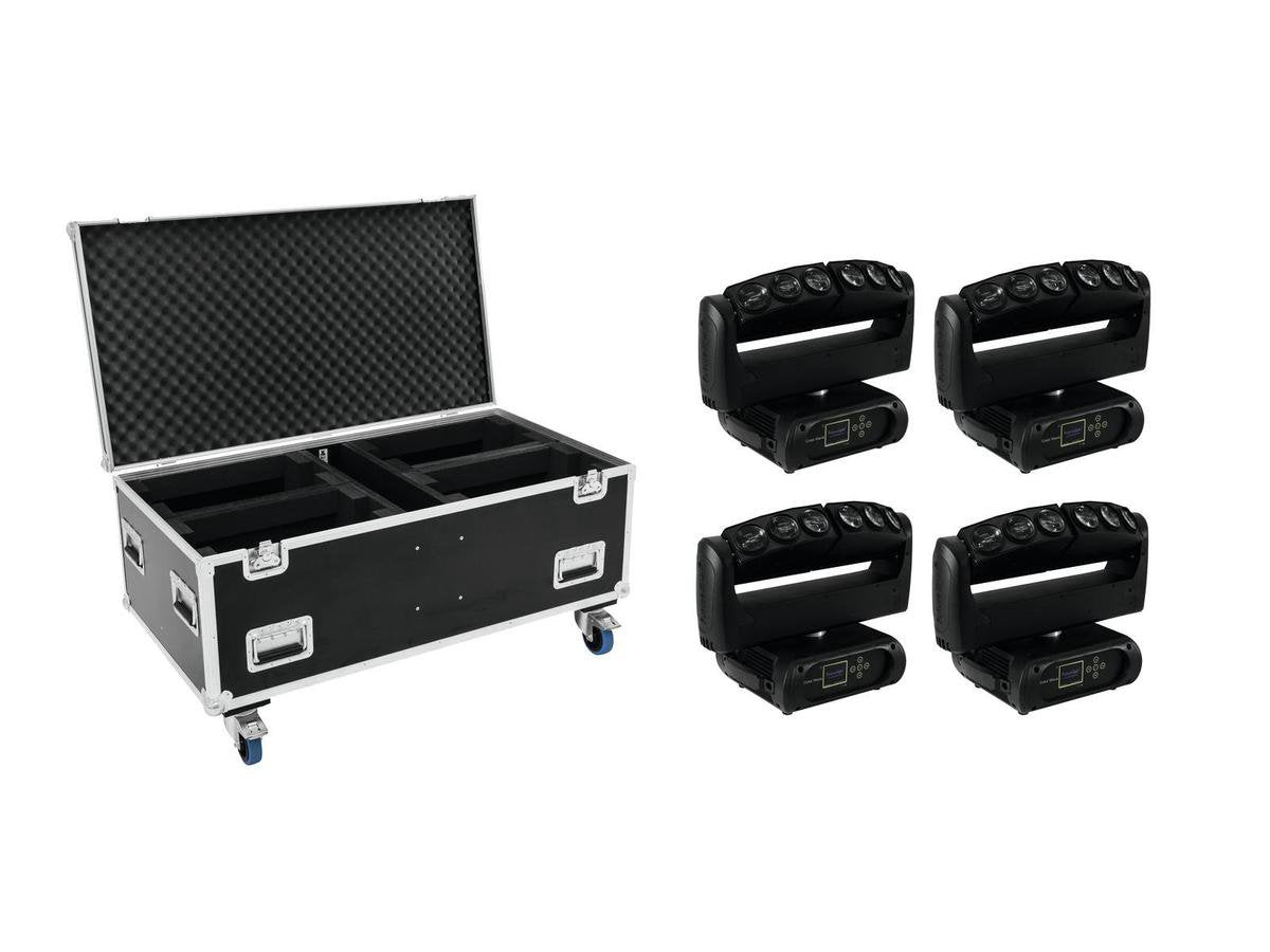 FUTURELIGHT Set 4x Wave LED Moving Bar + Case