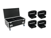 FUTURELIGHT Set 4x Wave LED Moving Bar + Case