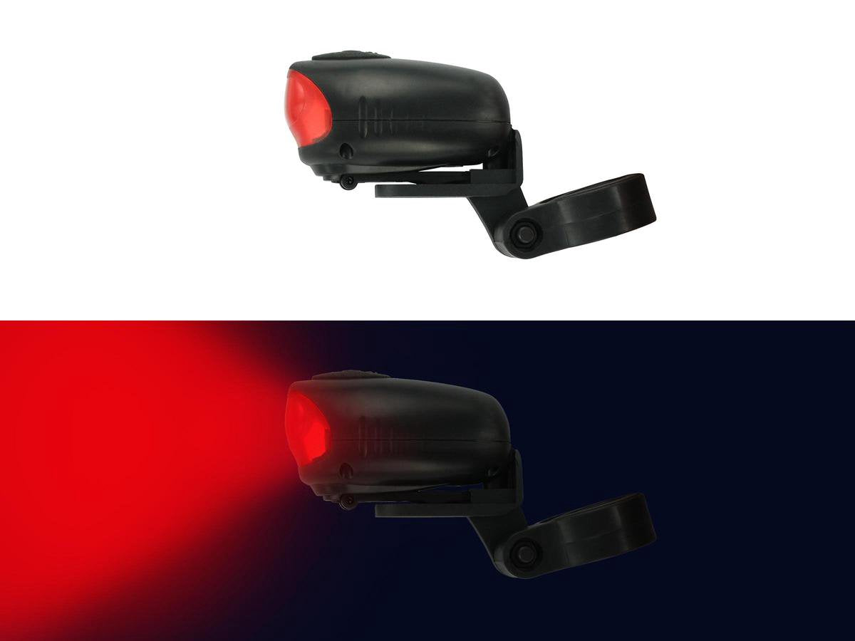 DRESCO fiets achterlicht | LED | zeer opvallend | geen batterijen nodig | OPWINDBAAR; dus altijd licht !