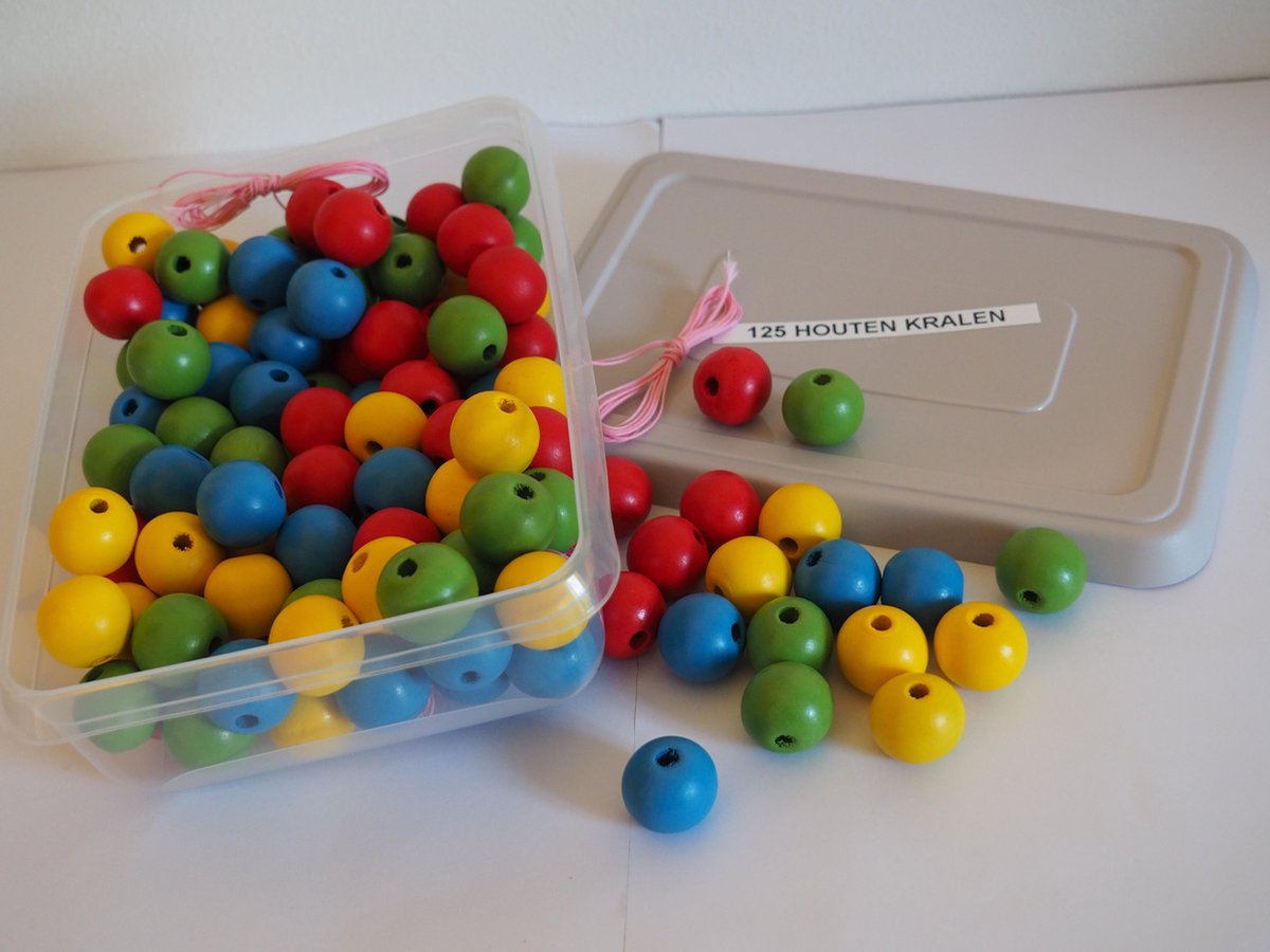 125 houten kralen