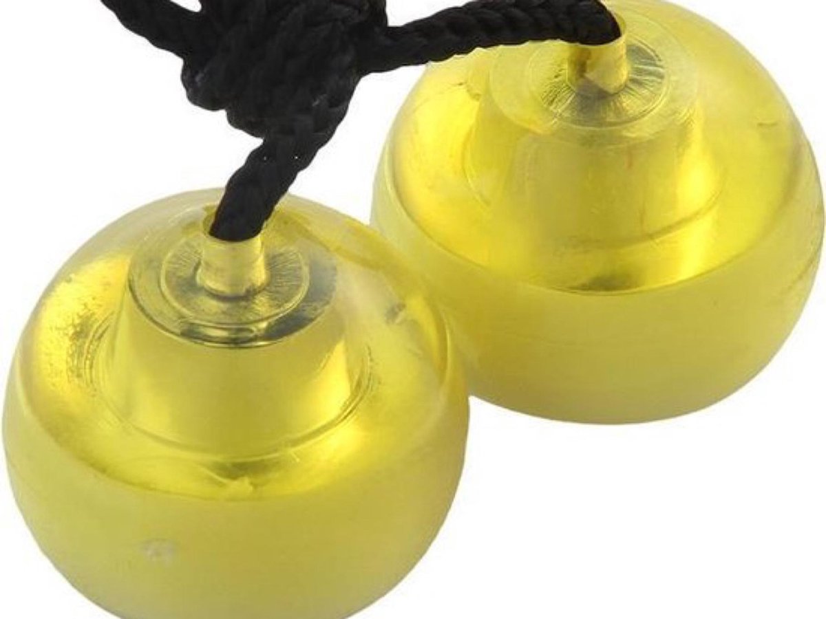 Finger Balls- Geel- Control the Ball- Trucks- Fidget- Led Light- Anti Stress