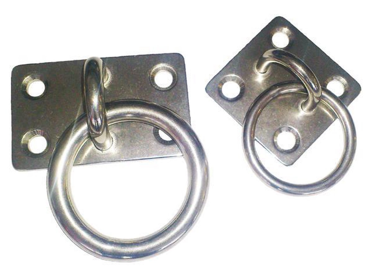 Trem Talamex aanlegring RVS Plaat 55x55x3 mm