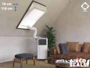 FDBW MK06 - Airco Raamafdichtingskit - 78 x 118 cm - Geschikt voor Velux Tuimelvenster Dakraam