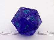 PolyHero D20 Orb - Violet Storm with Lightning