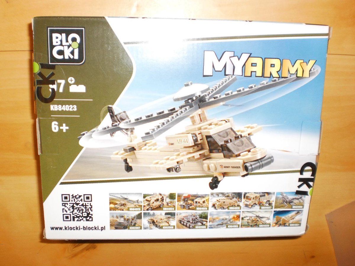 Blocki Bouwstenen my army legerhelikopter