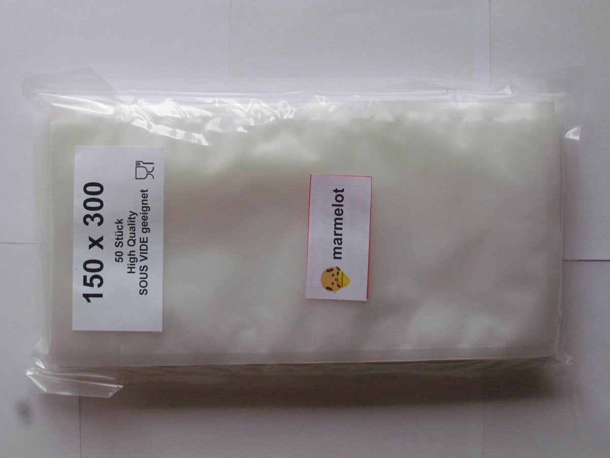 Marmelot Vacuumzakken   15x30 cm 50 stuk met Microstructuur voor alle Merken Vacuum Sealers