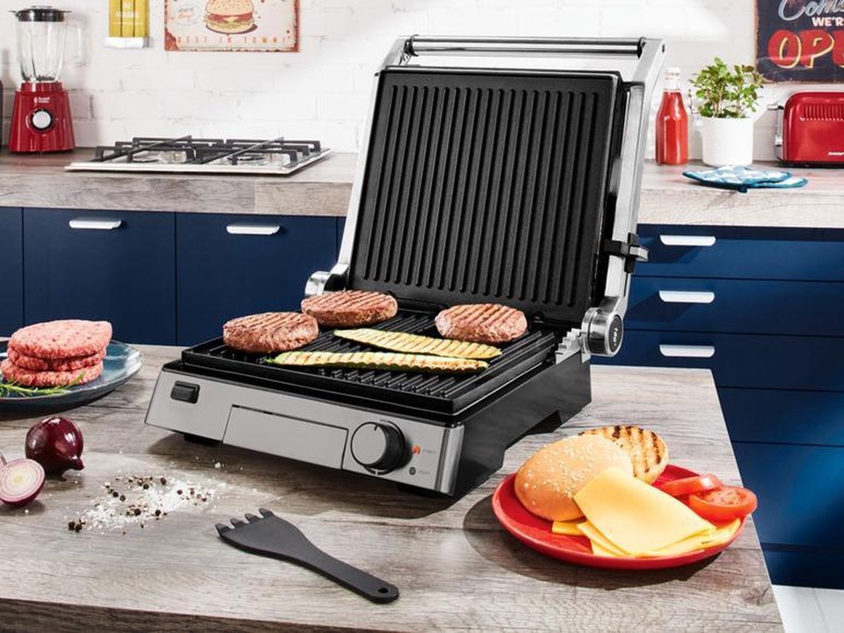 SILVERCREST® 3-in-1 contactgrill -  paninigrill - tafelgrill 2000W - Tosti ijzer - grill - comfortgrill - grillplaat