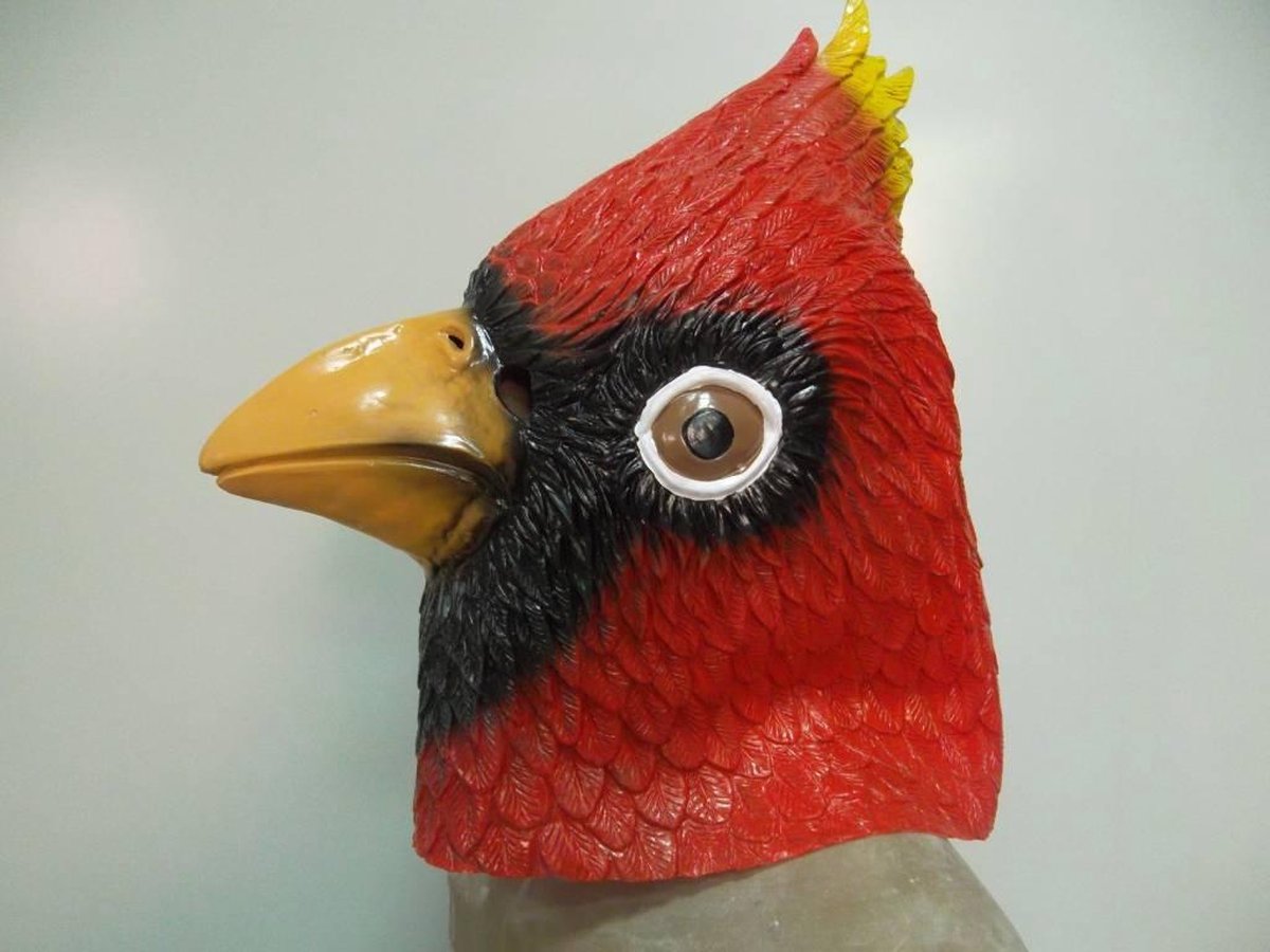 Vogelmasker (rode Specht / Kardinaal)