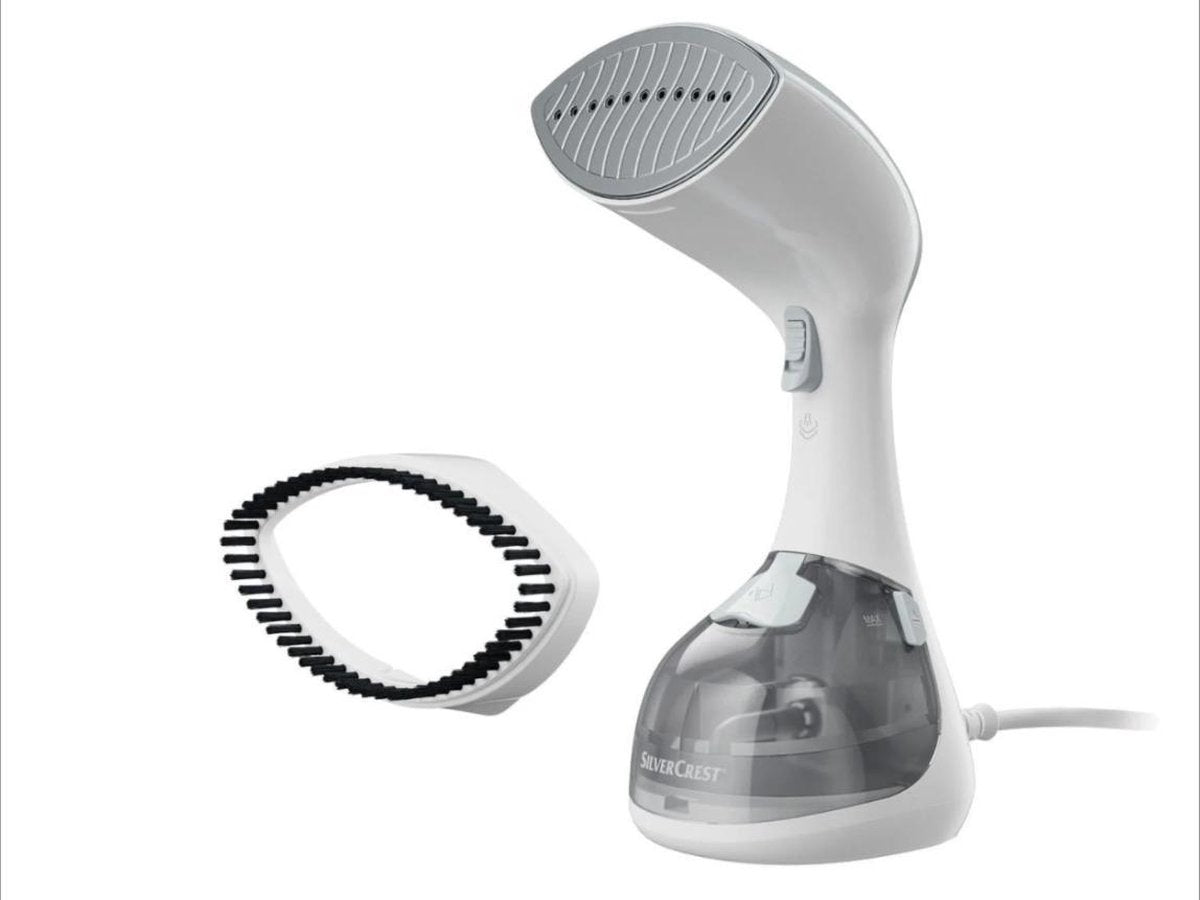 SILVERCREST® Stoomborstel Wit Grijs - 1300W - Verwijder snel vervelende luchtjes en de laatste kreukels met deze kledingstomer - Kledingstomer