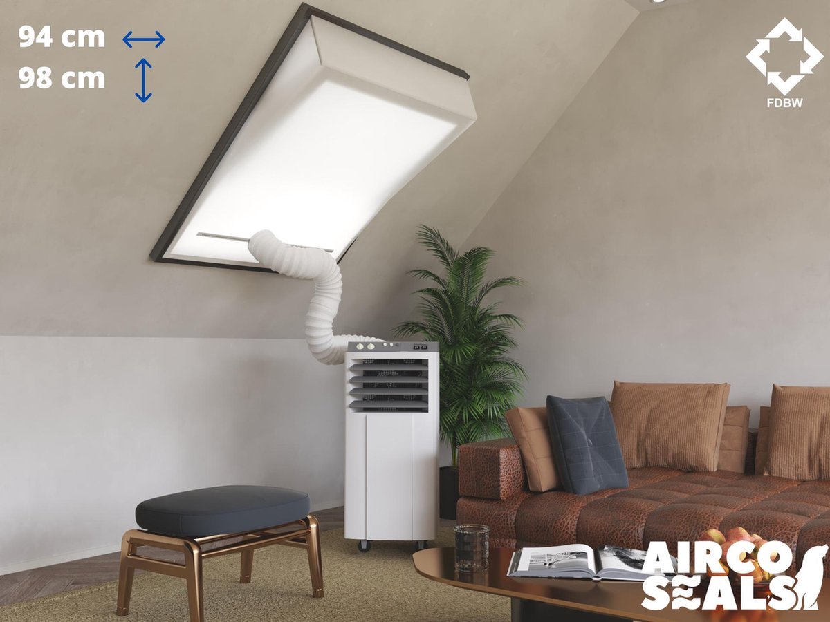 FDBW PK04 - Airco Raamafdichtingskit - 94 x 98 cm - Geschikt voor Velux Tuimelvenster Dakraam
