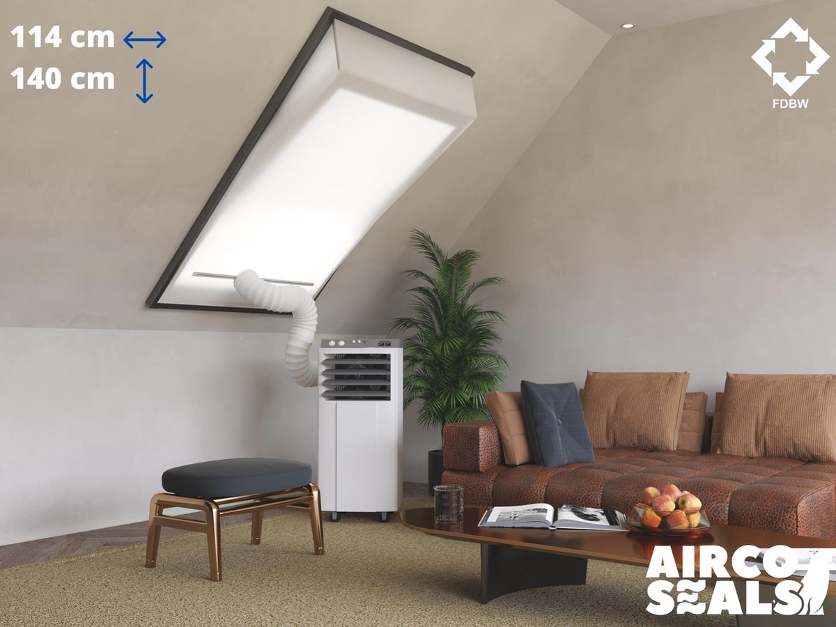 FDBW SK10 - Airco Raamafdichtingskit - 114 x 160 cm - Geschikt voor Velux Tuimelvenster Dakraam