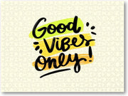 Good Vibes Only Quote - 500 Stukjes puzzel voor volwassenen - Minimalist - Tekstposters - Inspiratie