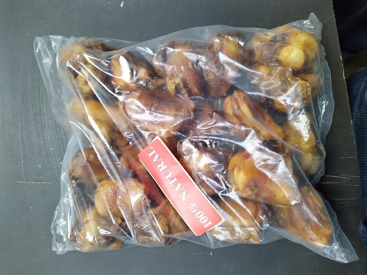 Rund knieschijf Runderknook 20 stuks van de snackmeester 100% natuurlijk natural naturel klein bot