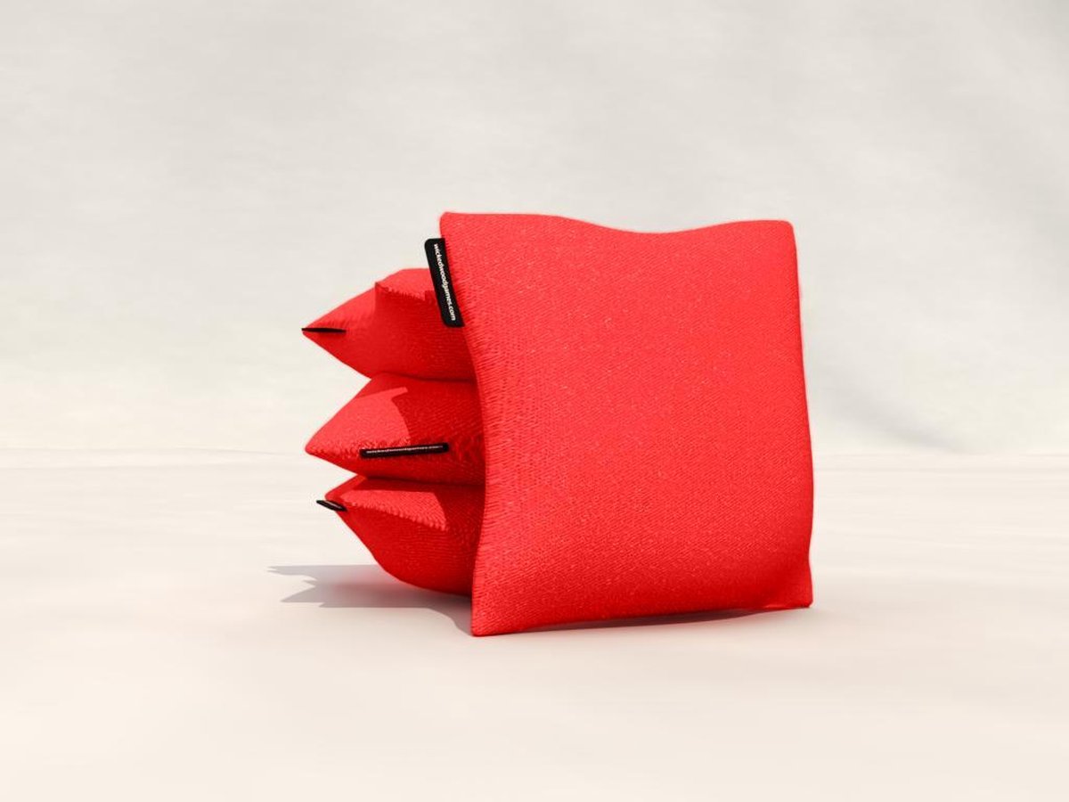 Officiële Cornhole Zakjes / Bags - 1x4 stuks - Rood