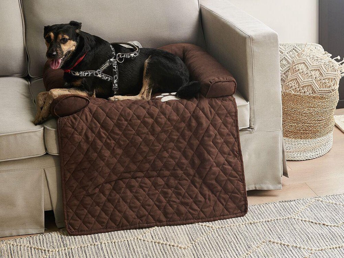 Beliani BOZAN - Dierenbed - bruin - polyester