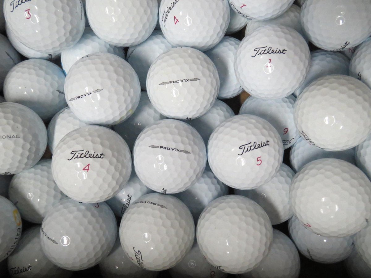 Golfballen gebruikt/lakeballs Titleist Pro V1X model 2014 AAAA klasse 50 stuks.
