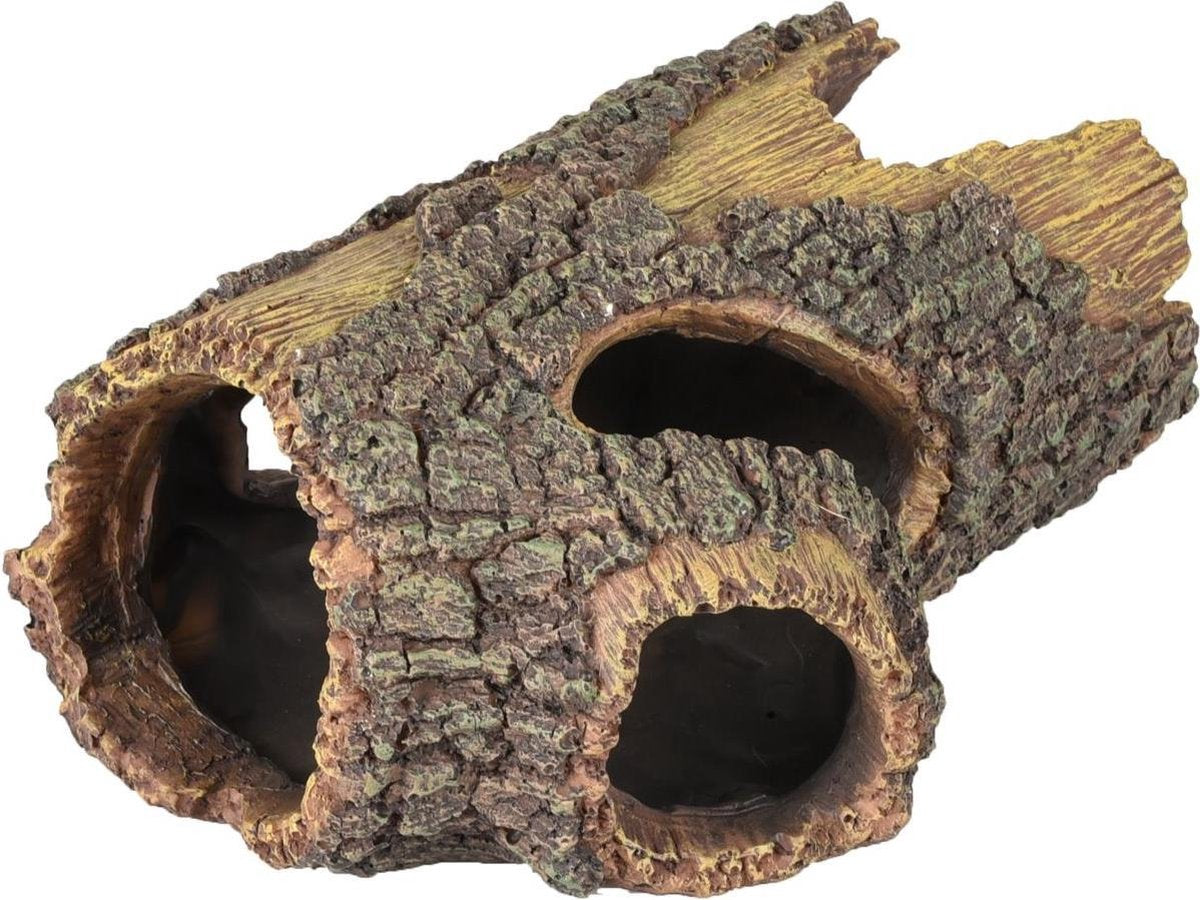 Flamingo Aquarium decoratie Demis Boomstam - Bruin - 23 x 15 x 10 cm