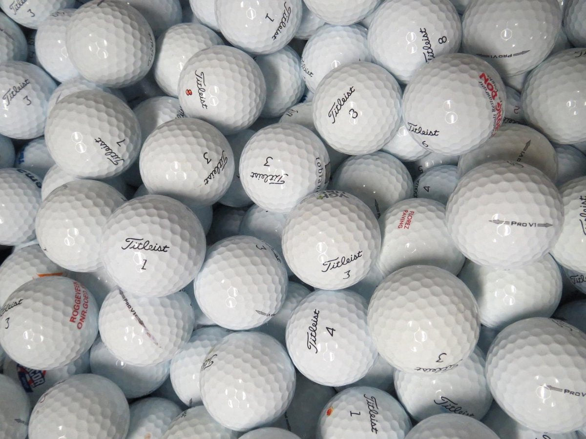 Golfballen gebruikt/lakeballs Titleist Pro V1 model 2014 AAAA klasse 50 stuks.