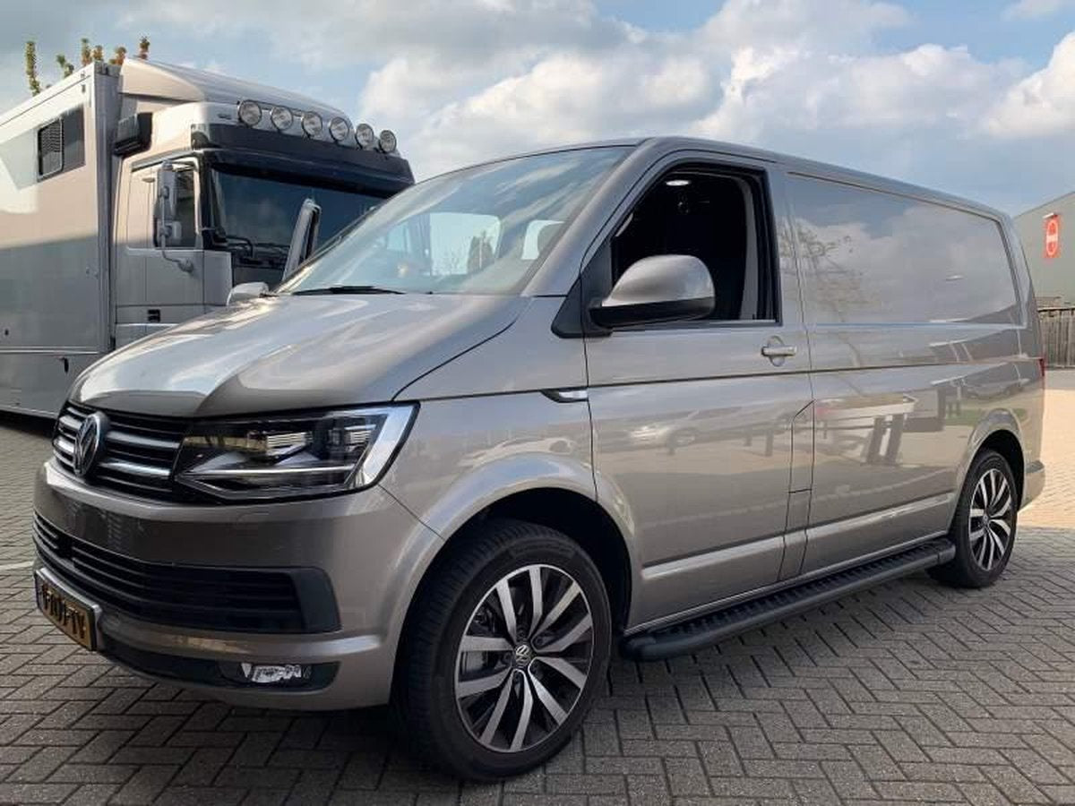 Treeplanken VW Transporter | Aluminium | VW Transporter T5 2003+ | VW Transporter T6 / T6.1 2015+ | L1 Aluminium Zwart
