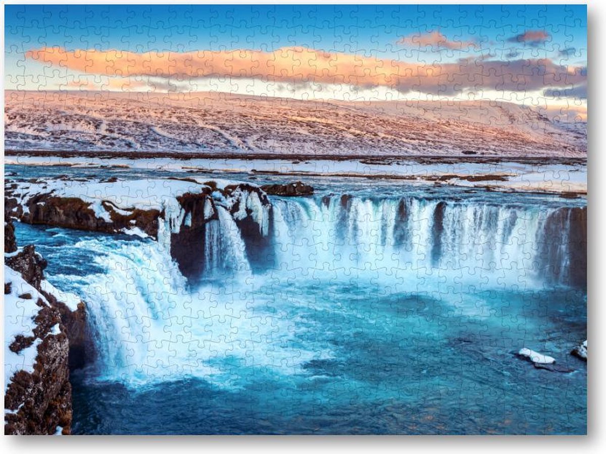 Godafoss waterval - IJsland - 500 Stukjes puzzel voor volwassenen - Natuur - Landschap