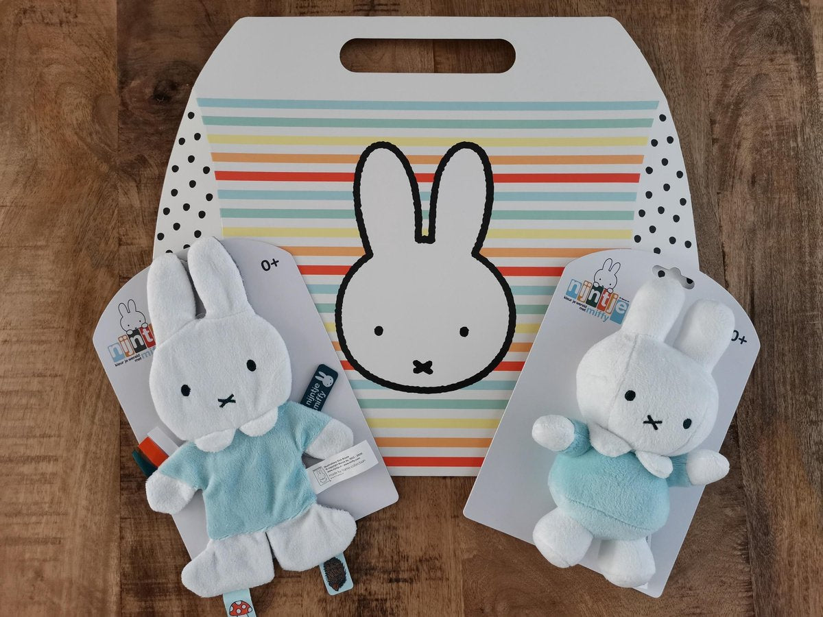 Nijntje Cadeauset Blauw - Kraamcadeau - geboorte - Nijntje Miffy - Rammelaar - Knisperdoekje - Baby