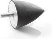 Rubberen metalen element buffer aanslagbuffer parabelbuffer Type Kp M6 x 18 schroef maat en 20x24 mm rubberen Ø20 mm hoogte 24 mm Gummipuffer trillingsdempers silentblocks machinevoet natuurrubber voor motoren