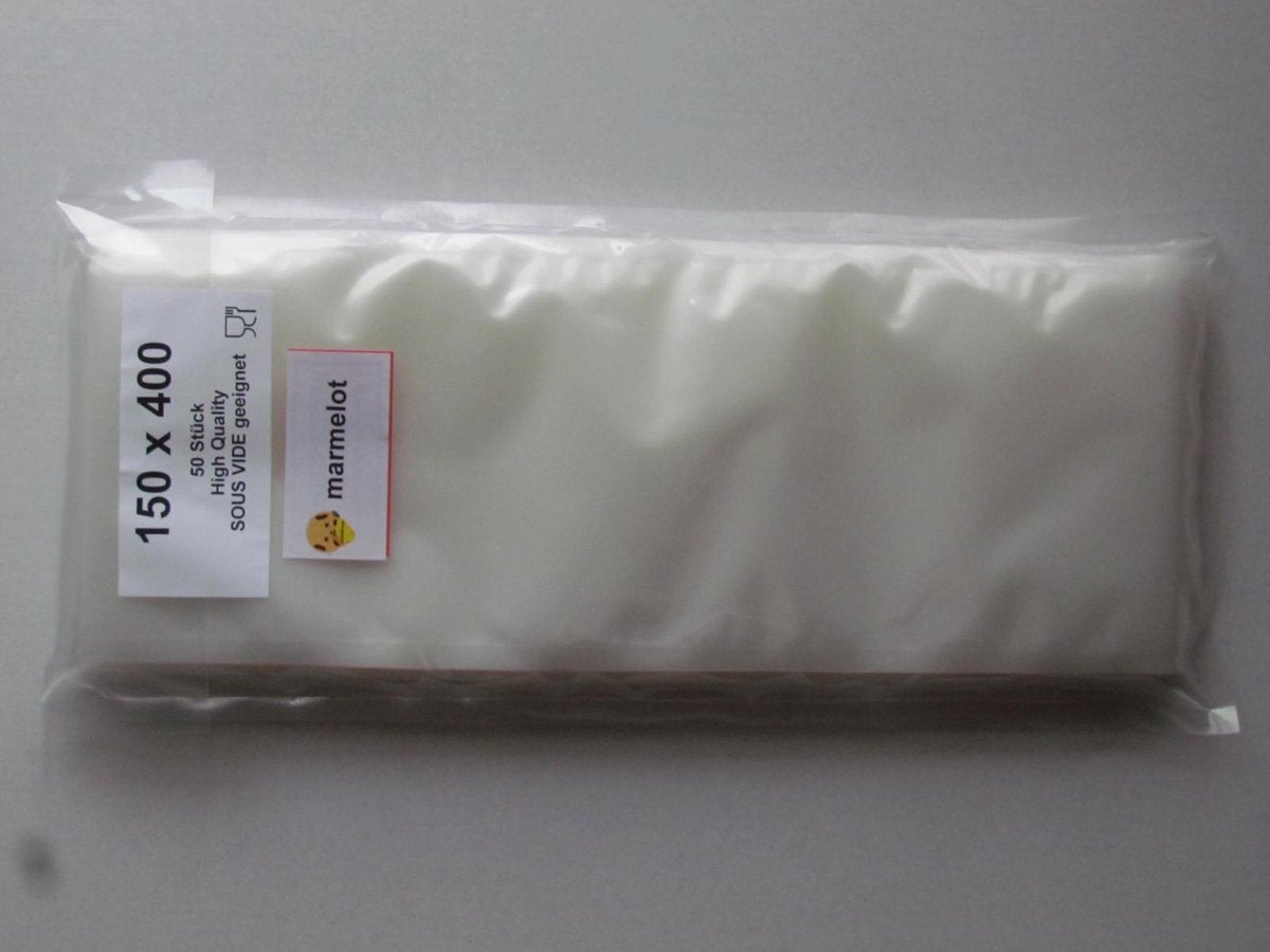 Marmelot Vacuumzakken   15x40 cm 50 stuk met Microstructuur voor alle Merken Vacuum Sealers