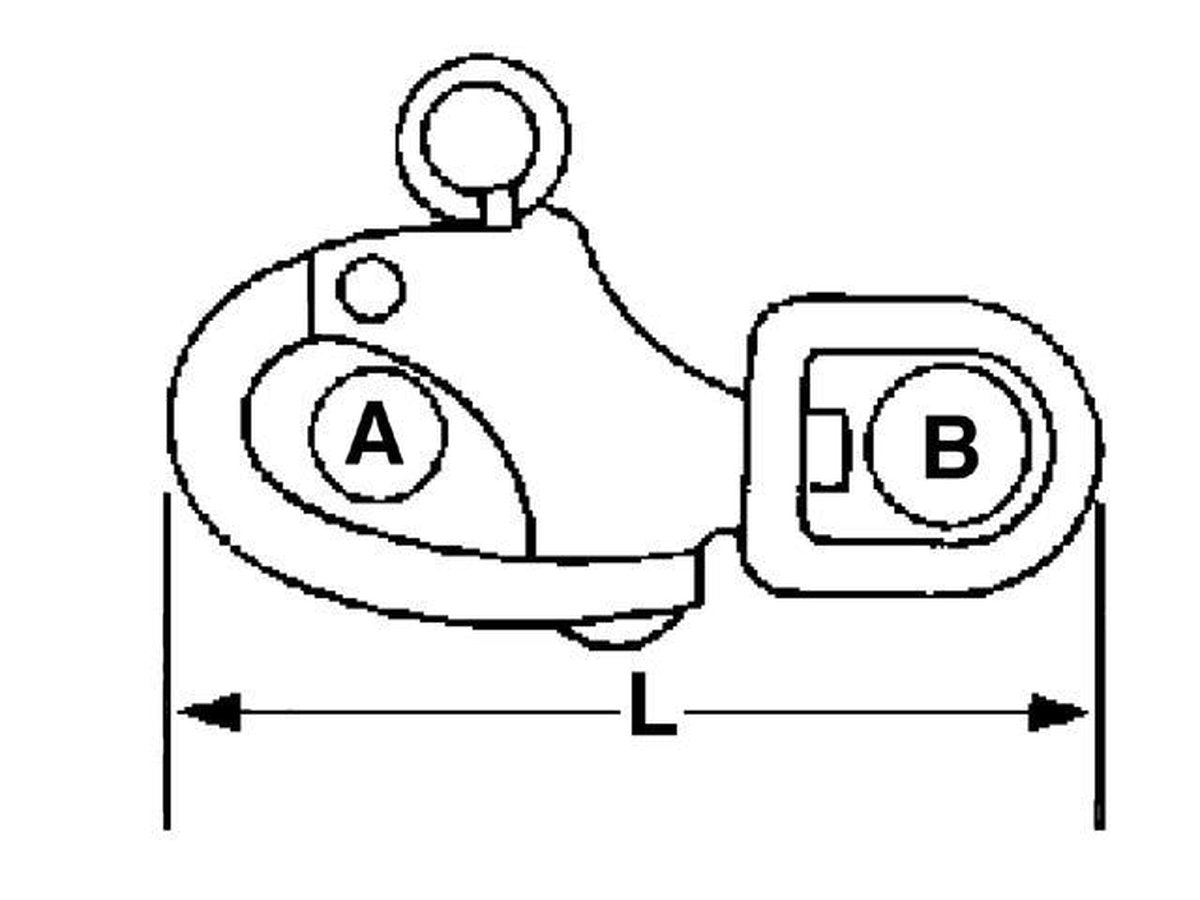 Talamex Snapsluiting - warteloog 120MM