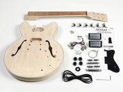 Elektrische gitaar zelfbouwpakket Boston KIT-ES-45 Archtop Thinline model