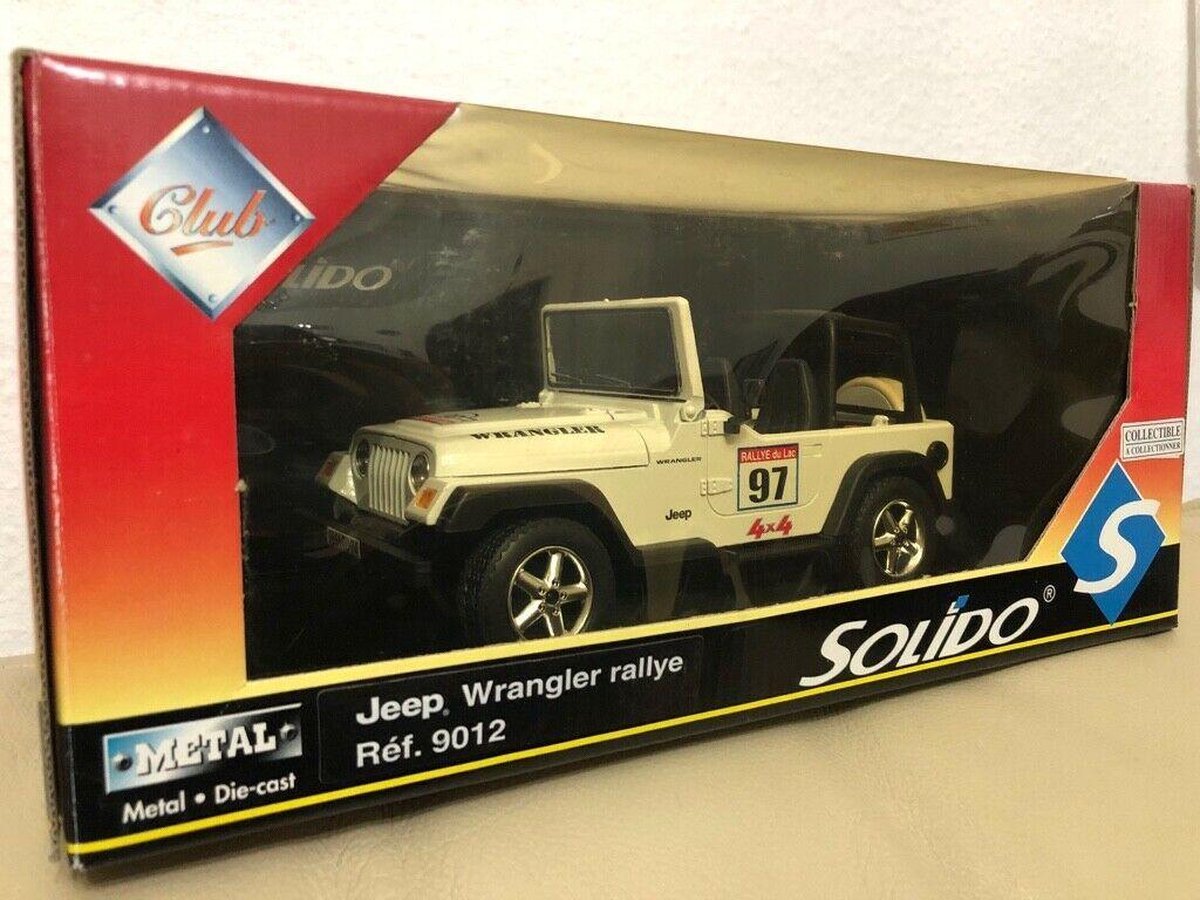 Modelauto - Jeep Wrangler Rallye by Solido 1:18