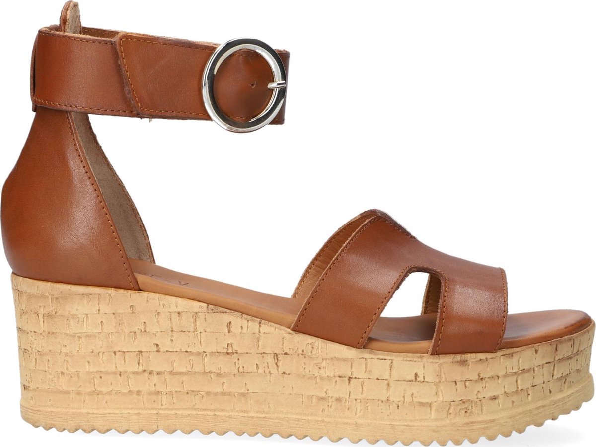Notre-V Z3867 Sandalen - Dames - Cognac - Maat 40