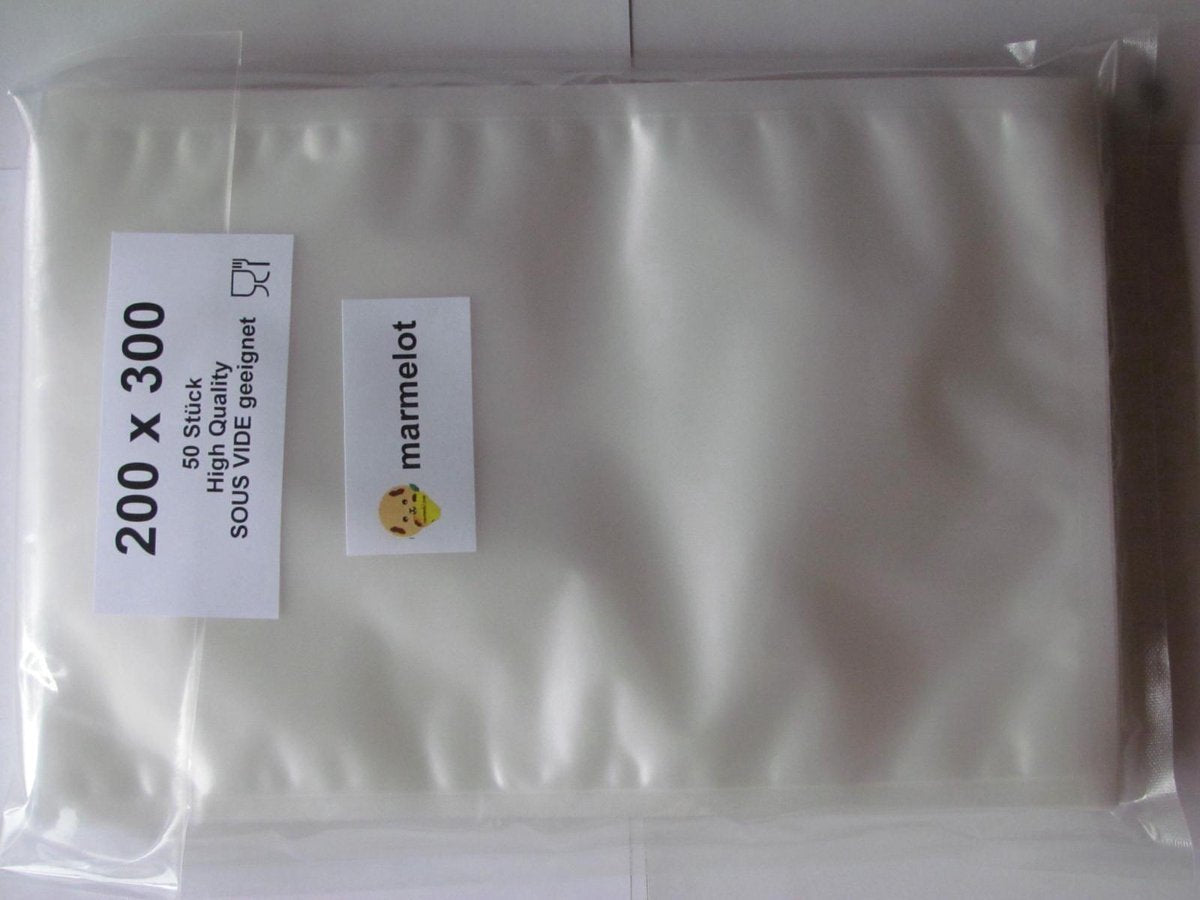 Marmelot Vacuumzakken   20x30 cm 50 stuk met Microstructuur voor alle Merken Vacuum Sealers