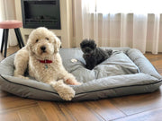 Meesterpet hondenbed / hondenmand - grijs - L (ca 80*65*18 cm) W02