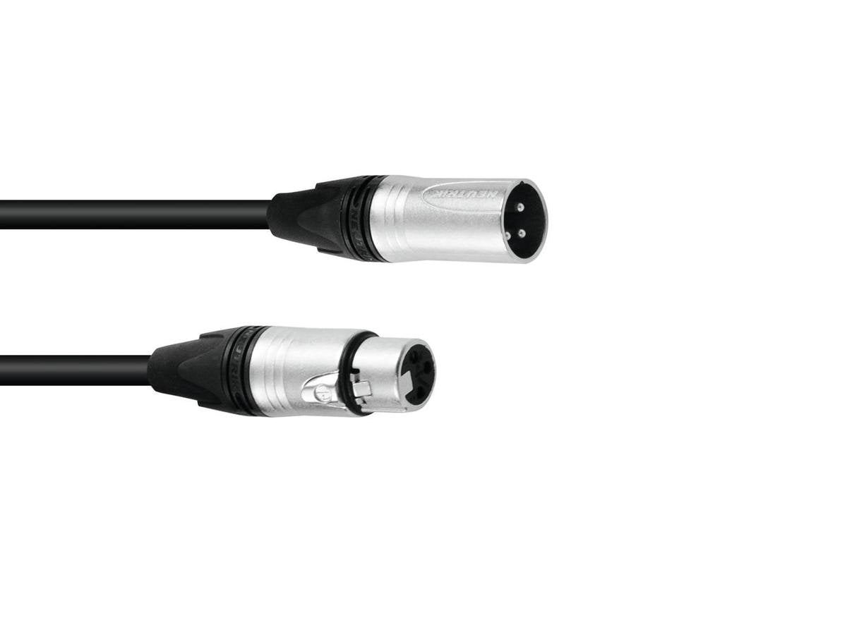 SOMMER CABLE DMX kabel XLR 3pin 3m bk Neutrik