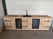 Buitenkeuken - Sydney - Koelkast 68 liter - Wijnkoeling 50 liter - Douglas hout