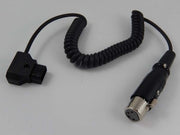 VHBW XLR 4-pins (v) - D-Tap (m) spiraalkabel - 1 meter