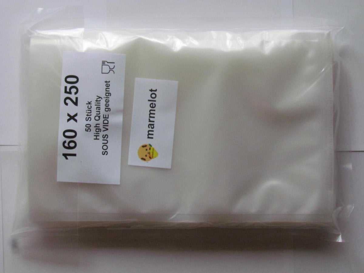 Marmelot Vacuumzakken   16x25 cm 50 stuk met Microstructuur voor alle Merken Vacuum Sealers