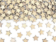 Houten sterretjes tafelconfetti 50 stuks