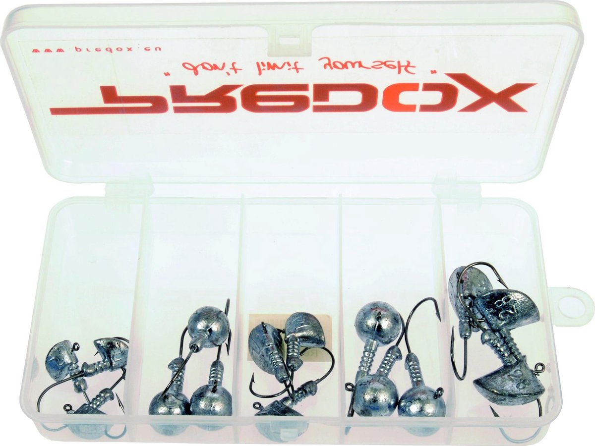 Predox Jig Head Assoriment Box - 15 Stuks - Jigkop