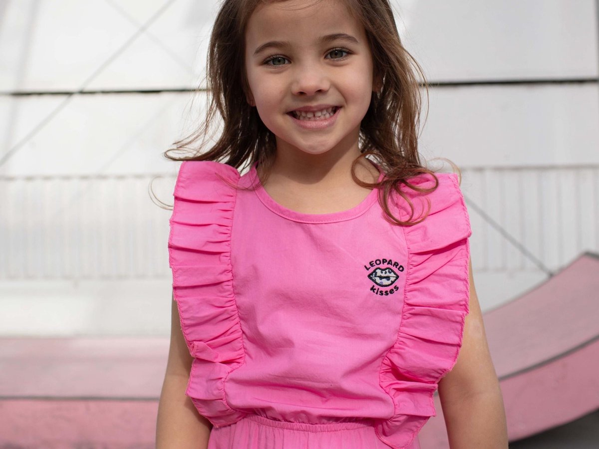 Quapi meisjes mouwloze jurk Fauve Pink Sweet