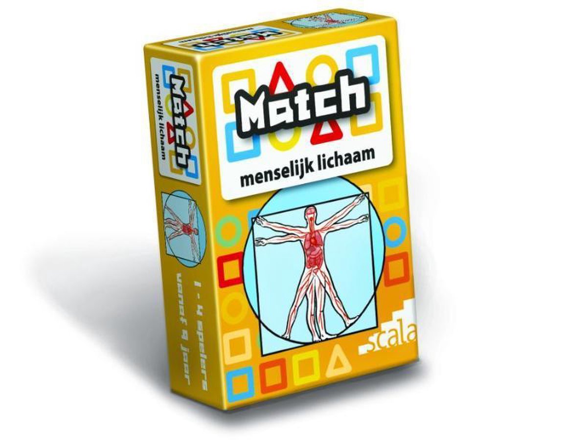 Match kaartspel 4 -   Match menselijk lichaam