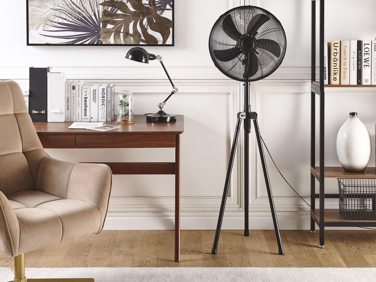 Beliani TWEED - Ventilator - zwart - metaal