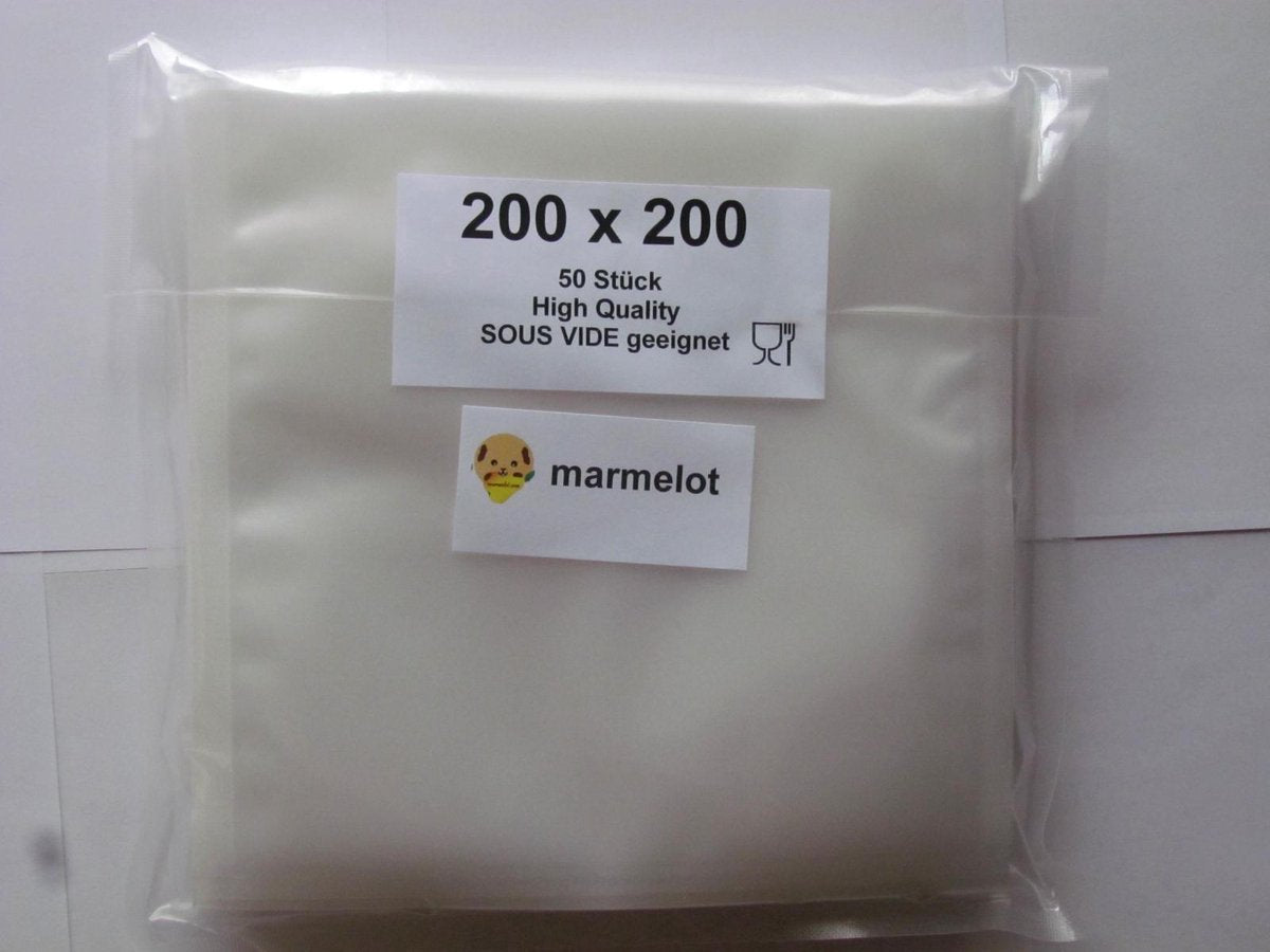 Marmelot Vacuumzakken   20x20 cm 50 stuk met Microstructuur voor alle Merken Vacuum Sealers