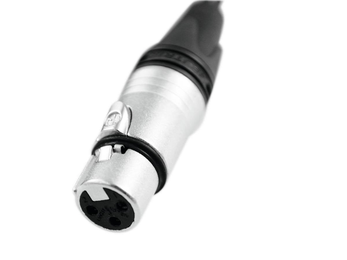 PSSO DMX-kabel XLR 3pin 15m zwart Neutrik