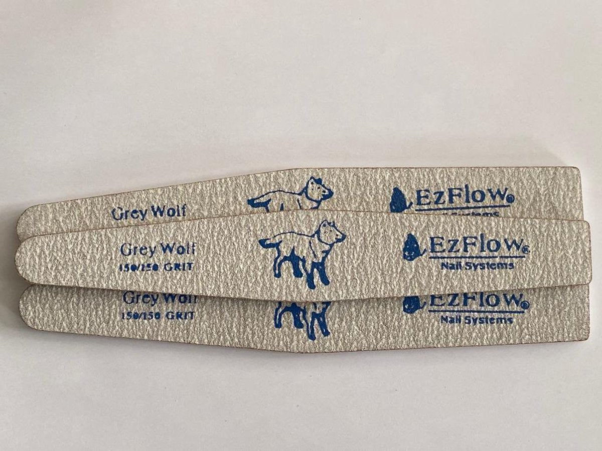 Ez Flow Nagelvijen/ Grey Wolf Grit 150/150 Set 3 Stuks